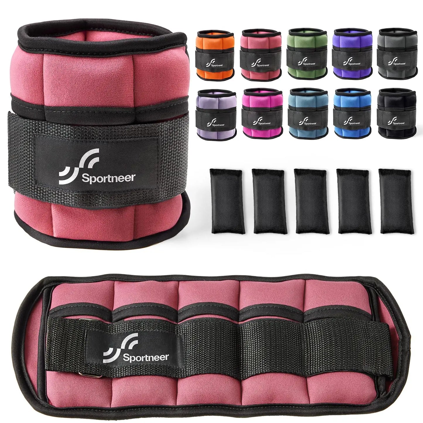 Adjustable 10lb Ankle Weights Pair