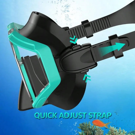 3 Window Snorkel with Nose Cover Anti Fog Snorkel