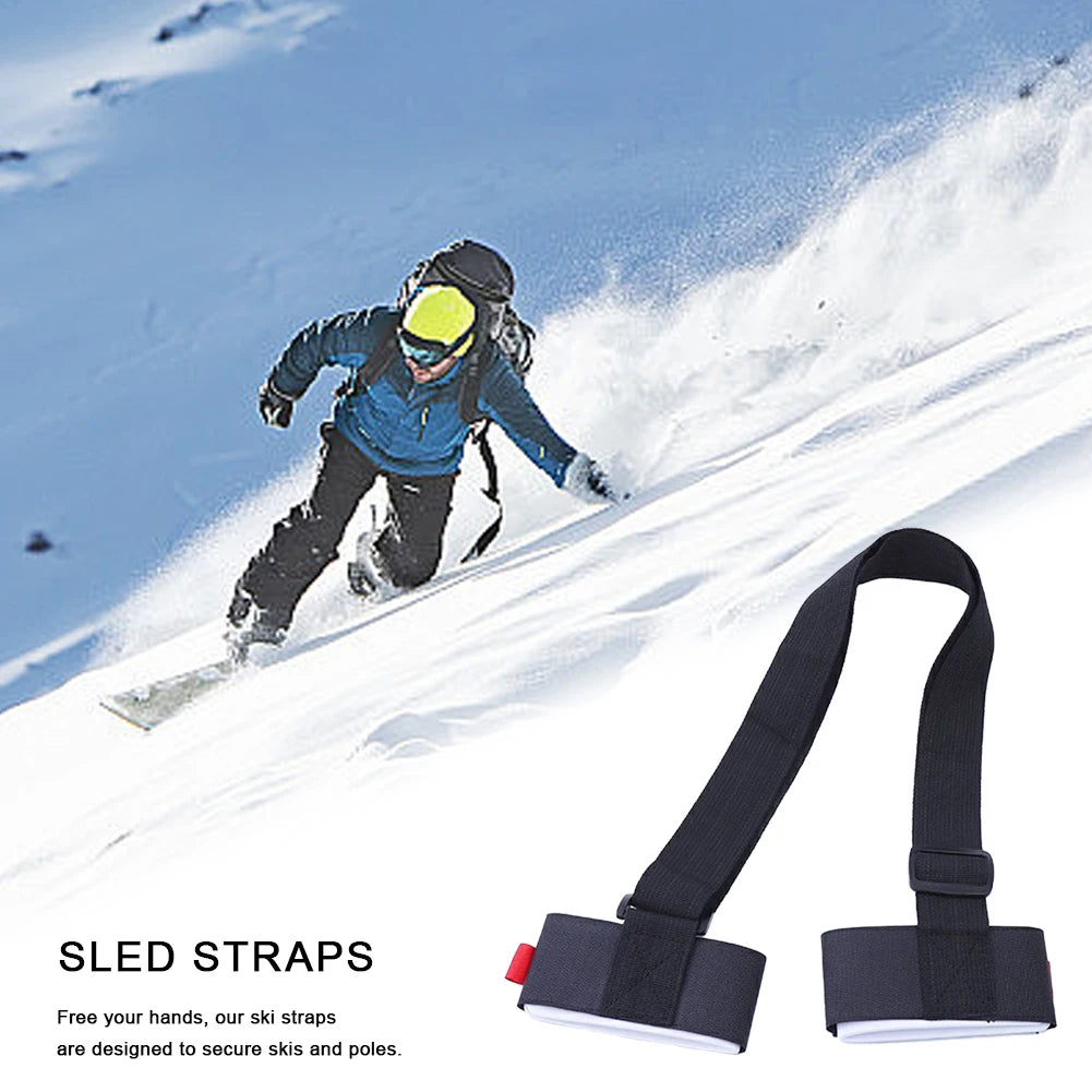 Adjustable Ski Carrier Strap & Pole Carrier