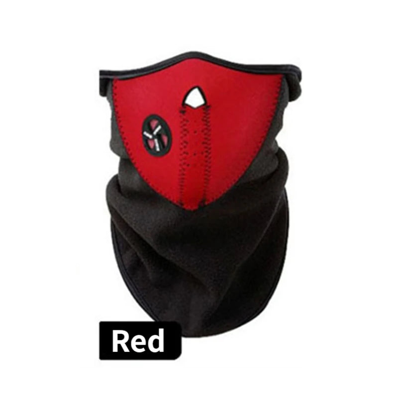 Winter Warm Windproof Half Face Breathable Mesh Polar Fleece Thermal Ski Face Mask