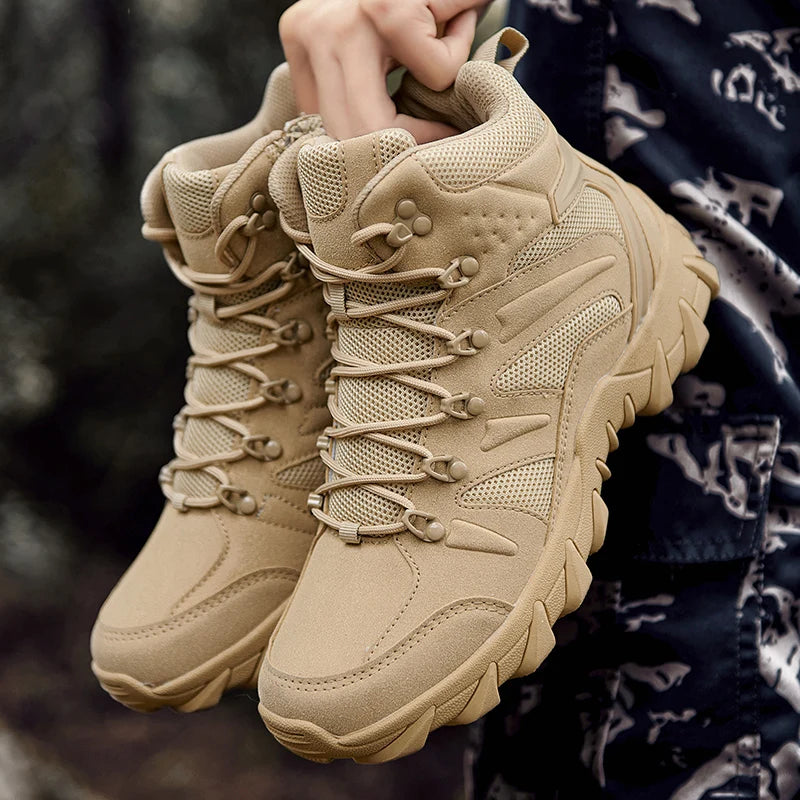 Men's tactical boots side zipper