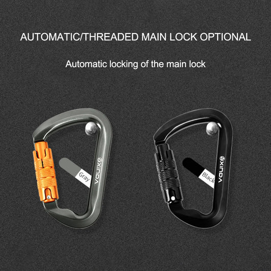 30kN Climbing Carabiner Heavy Duty D-Shaped for Climbing Mountaineering Rappelling