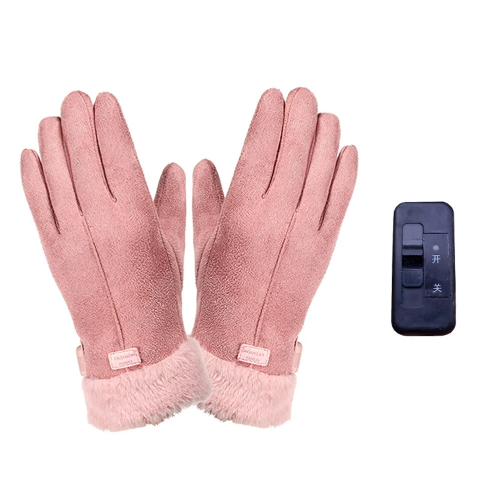 Men Women USB plug-in Electric Heated Gloves