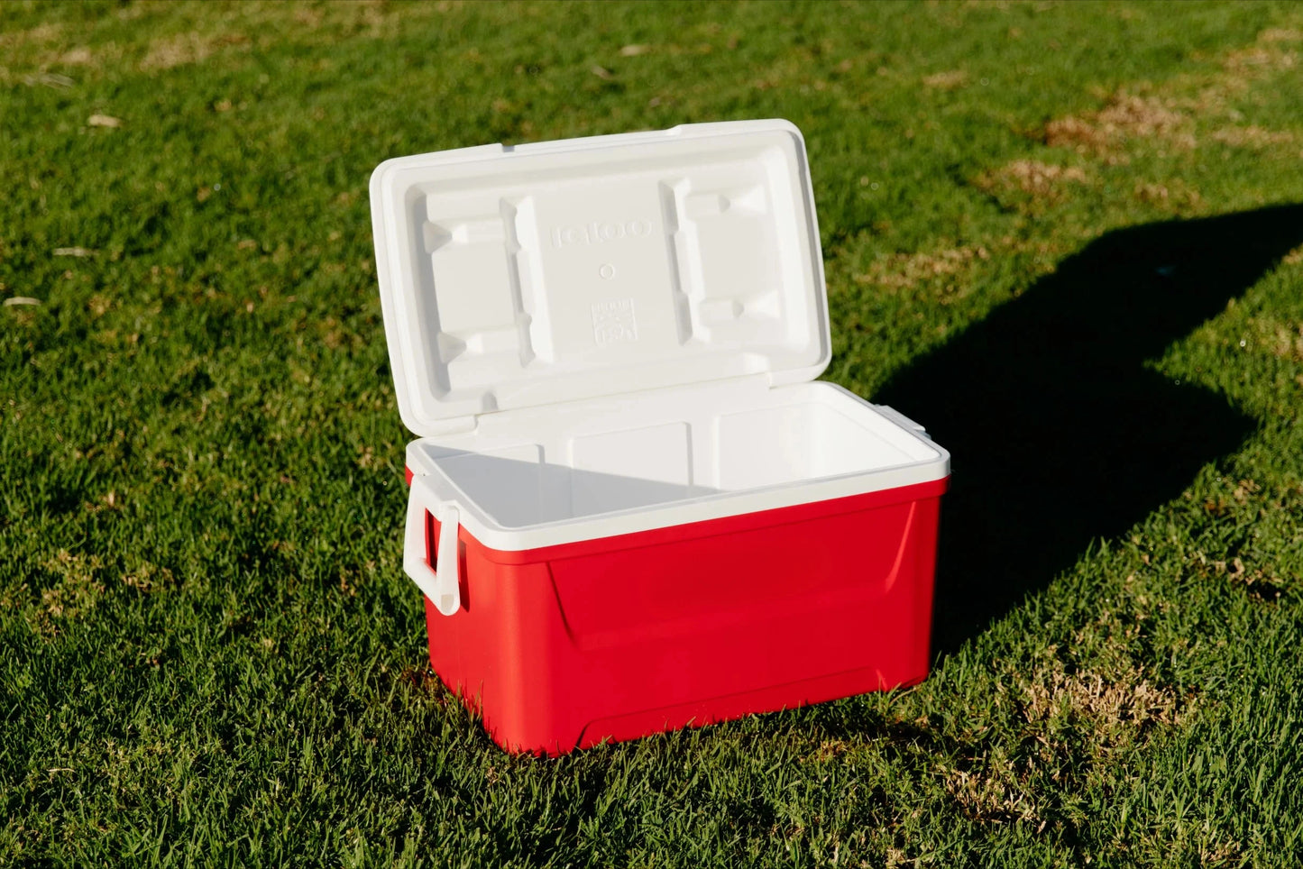 48-Quart Cooler, Red, Large Capacity,