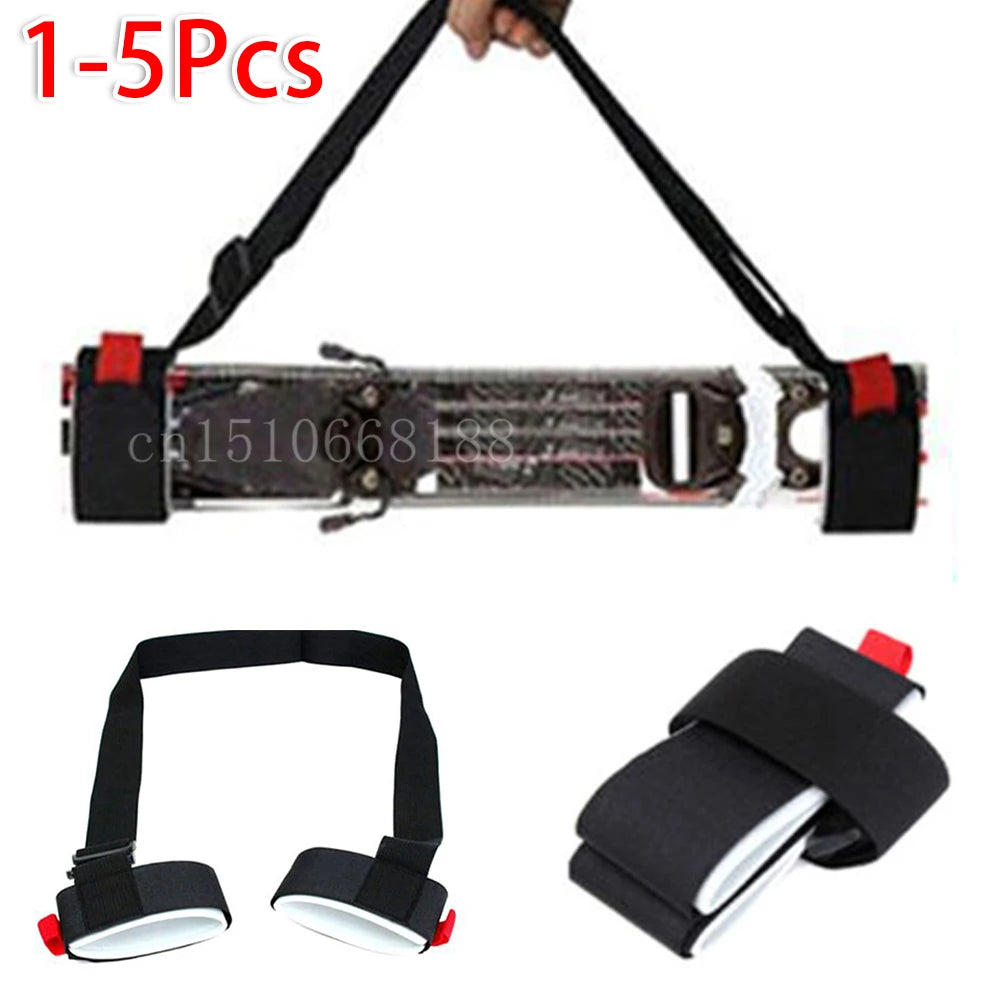 Adjustable Ski Carrier Strap & Pole Carrier