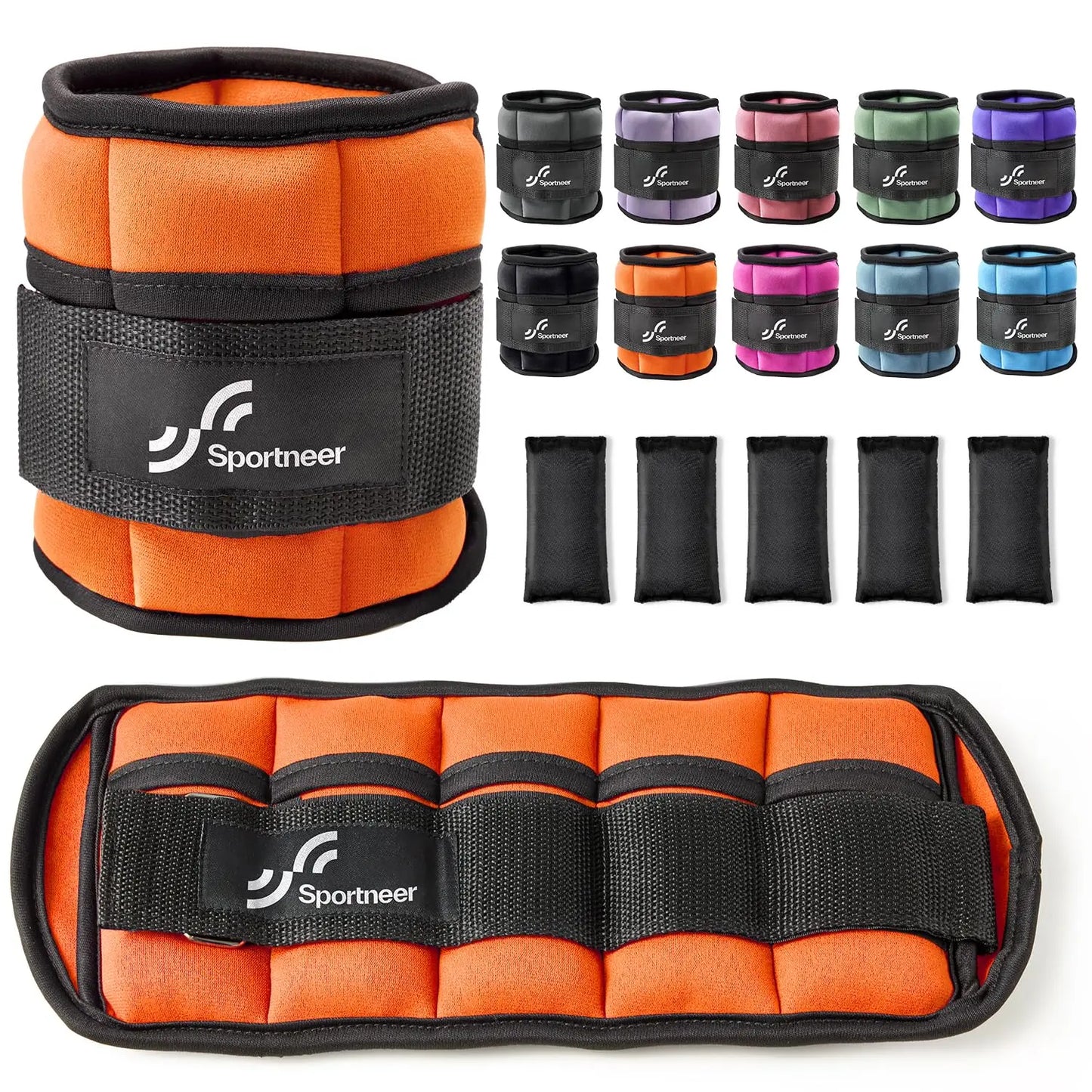 Adjustable 10lb Ankle Weights Pair