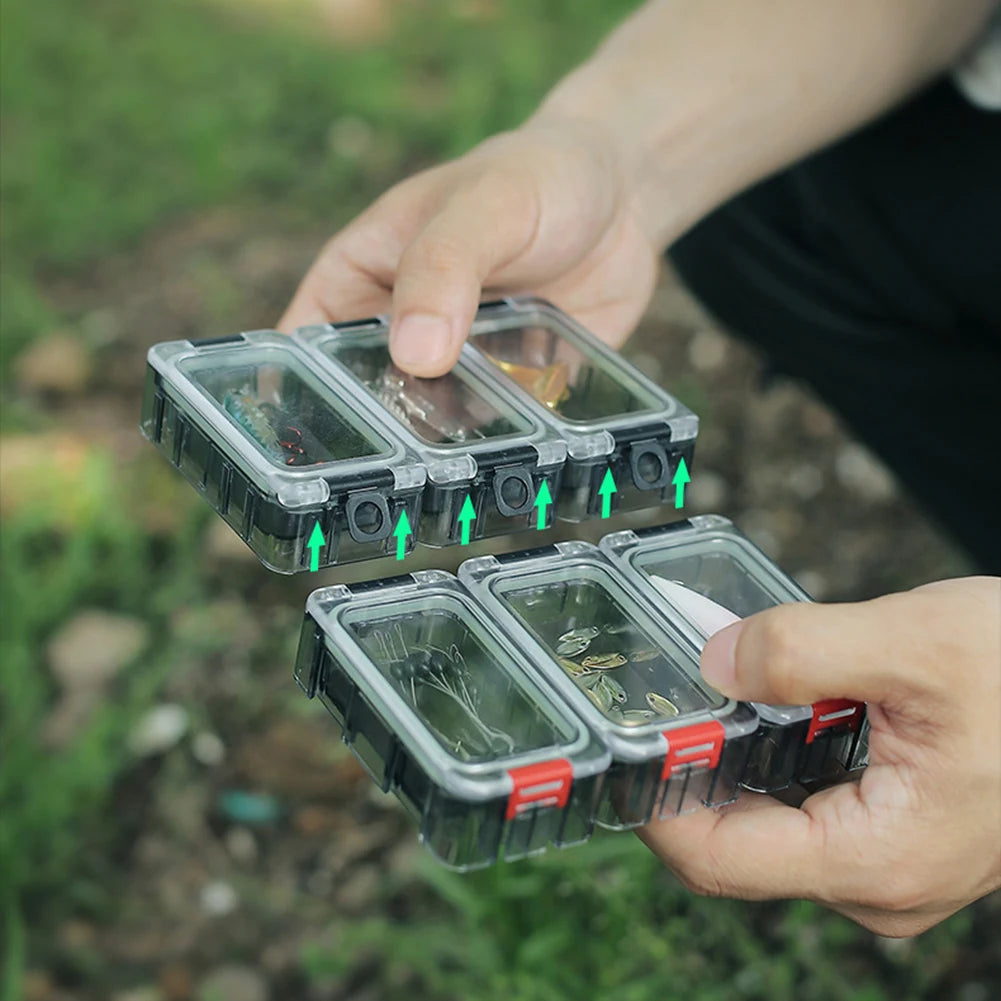 Expandable Fishing Tackle Box with Magnetic Function