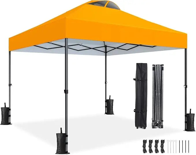 10x10 Pop Up Canopy with Sidewalls, and Wheel Cover Bag,