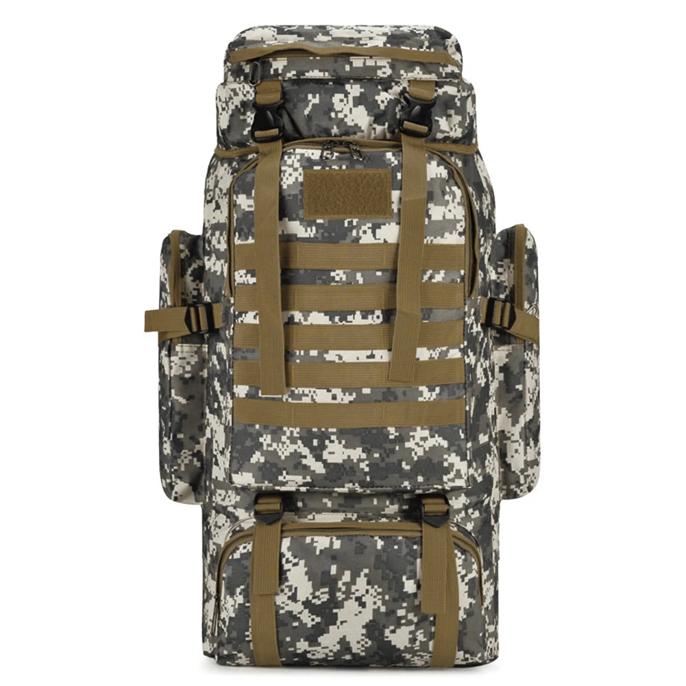 80L/600D Hiking Camping Waterproof Backpack