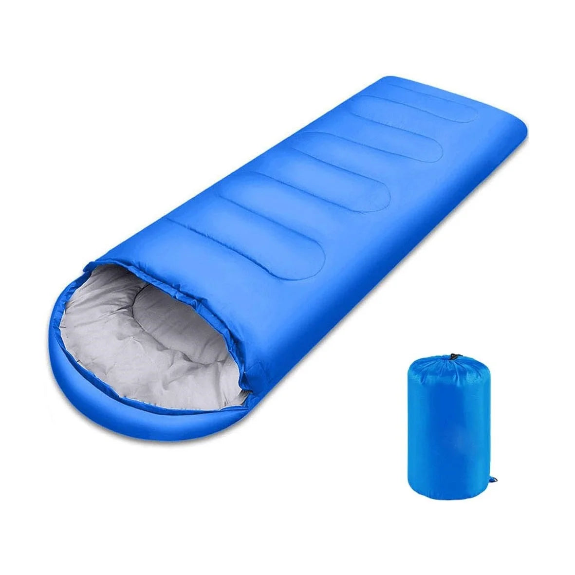 Envelope with Cap Sleeping Bag, Spring Summer Autumn Outdoor Travel Bag, Adult Camping Single Sleeping Bag 210*75CM 5-20 Degree