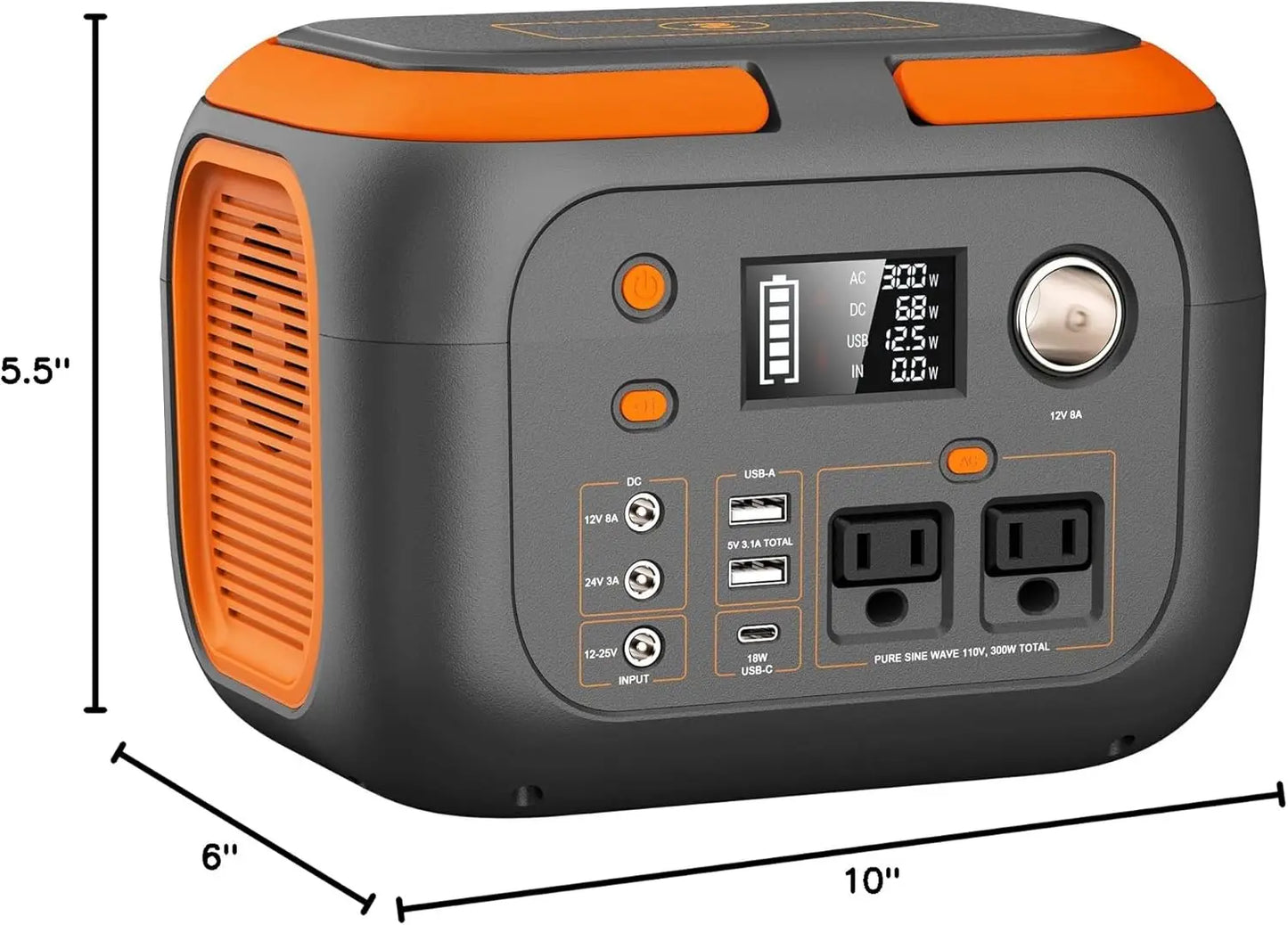 Portable Power Station,110V AC Outlets Solar Generator