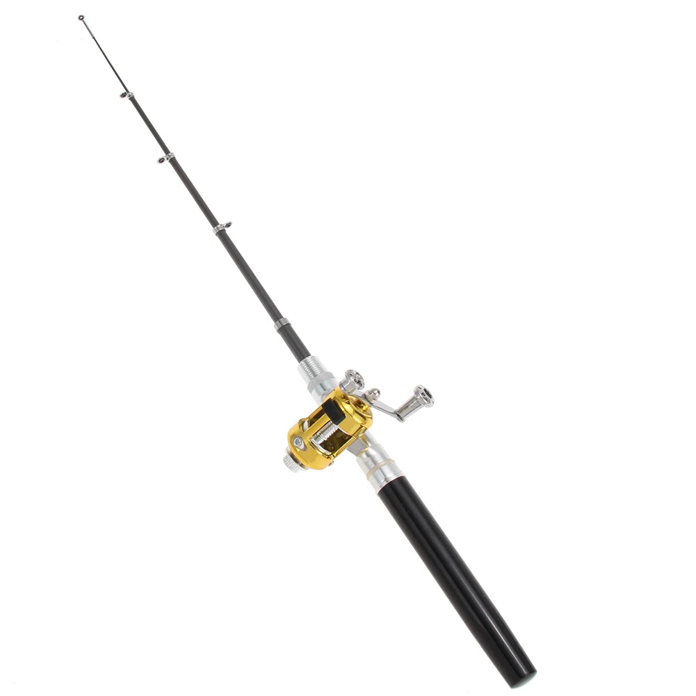 Aluminum Alloy Fishing Rod with Reel and Fish Pen