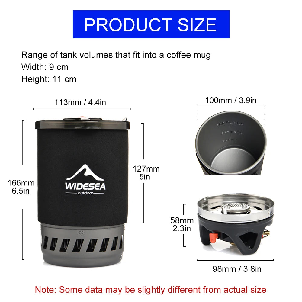 Cooking System Heat Exchanger and Gas Stove Burner Coffee Pot Cup