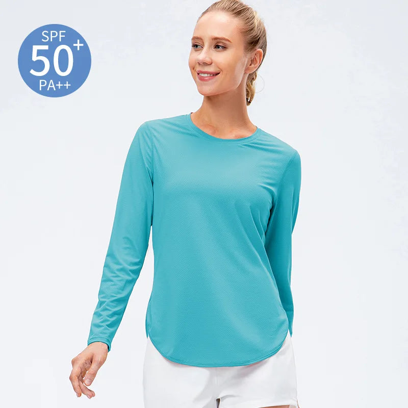 Shirts Women's Seamless Elastic Long Sleeve Yoga Top Fitness Blouse Women Gym Sport t Shirts Rashguard Bodybuilding Shirts