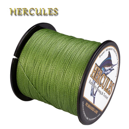 Hercules-braided fishing line,  4 strands, super strong saltwater line