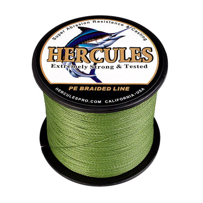 Hercules-braided fishing line,  4 strands, super strong saltwater line
