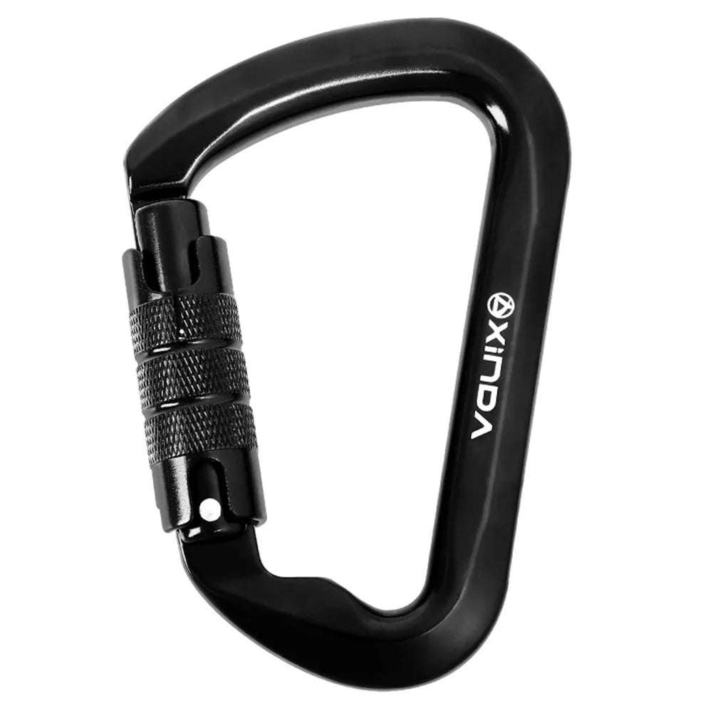 30kN Climbing Carabiner Heavy Duty D-Shaped  for Climbing Mountaineering Rappelling