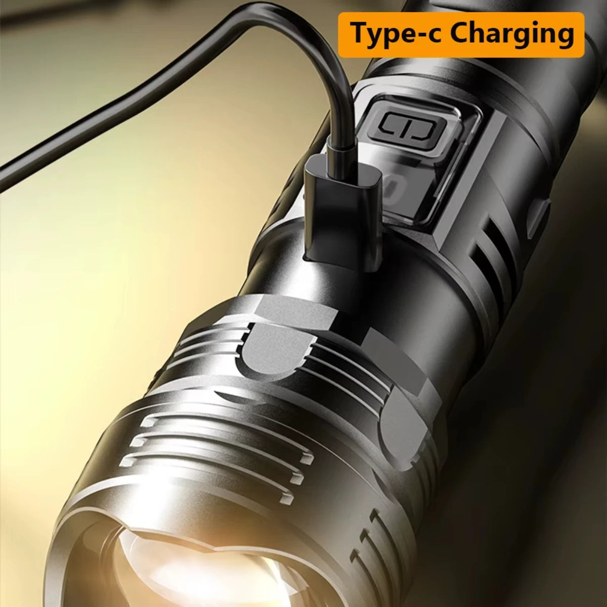 USB Rechargeable High Power LED Flashlight