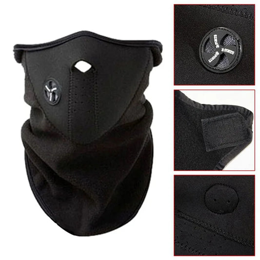 Winter Warm Windproof  Half Face Breathable Mesh Polar Fleece Thermal Ski Face Mask