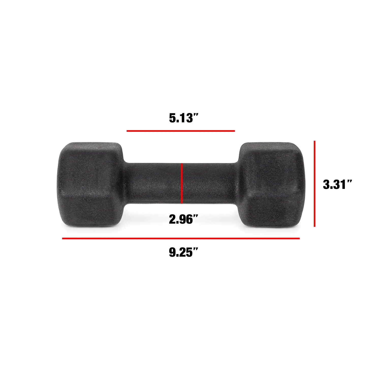 9lb Pair Neoprene Dumbbells, Non-Slip Quiet Hand Weights