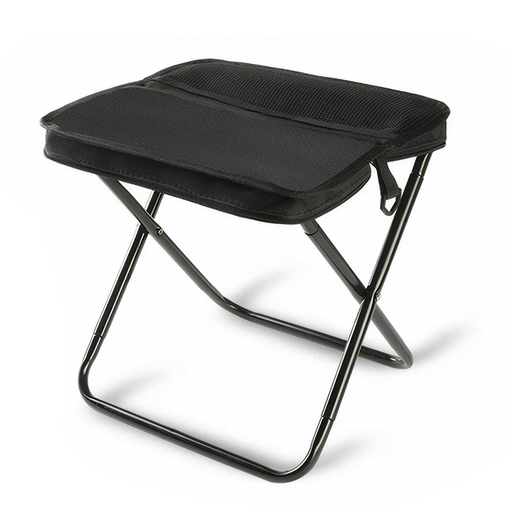 Outdoor Integrated Storage Chair with Mesh Bag Folding Backpack Stool