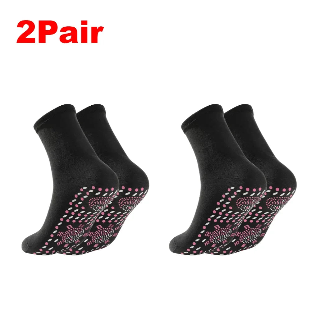 1-5Pairs Winter Self-Heating  Thermal Socks Soft Elastic Thicken Anti-Slipun