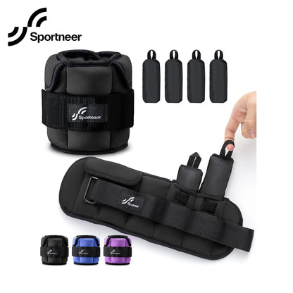 Adjustable Wrist and Ankle Weights 1 Pair 1 2 3 4 6 7 8 10 lbs