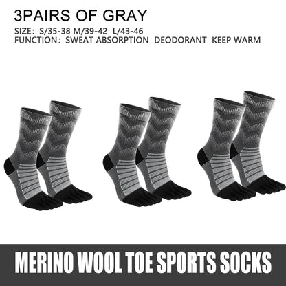Merino Wool Thermal Socks for Men Moisture Wicking  Warm  Cushioning Compression Socks