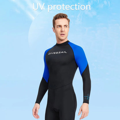 Men Diving Skin with Zipper Elastic Anti-scratch