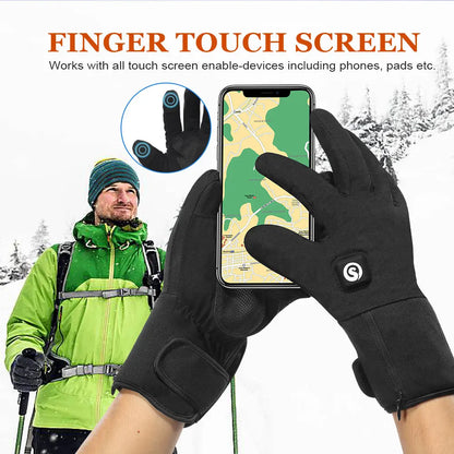 Heated  Waterproof Electric Heated Skiing Gloves