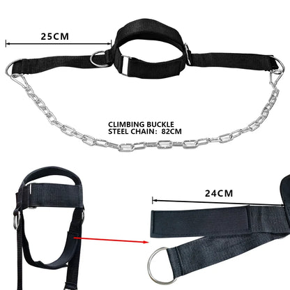 Head Harness Neck Training Exerciser Strap For Strength Fitness