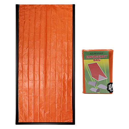 Emergency Sleeping Bag Thermal Bivy Sack Survival Gear for Camping Hiking Outdoor Adventure