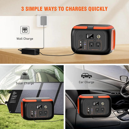 Portable Power Station,110V AC Outlets Solar Generator