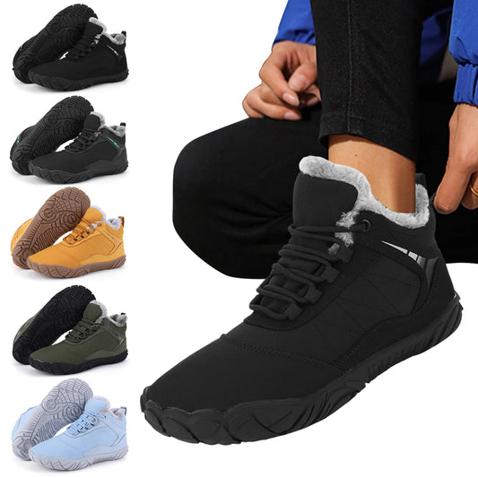 Winter Plush Booties Barefoot Snow Non Slip Wide Toe Shoes