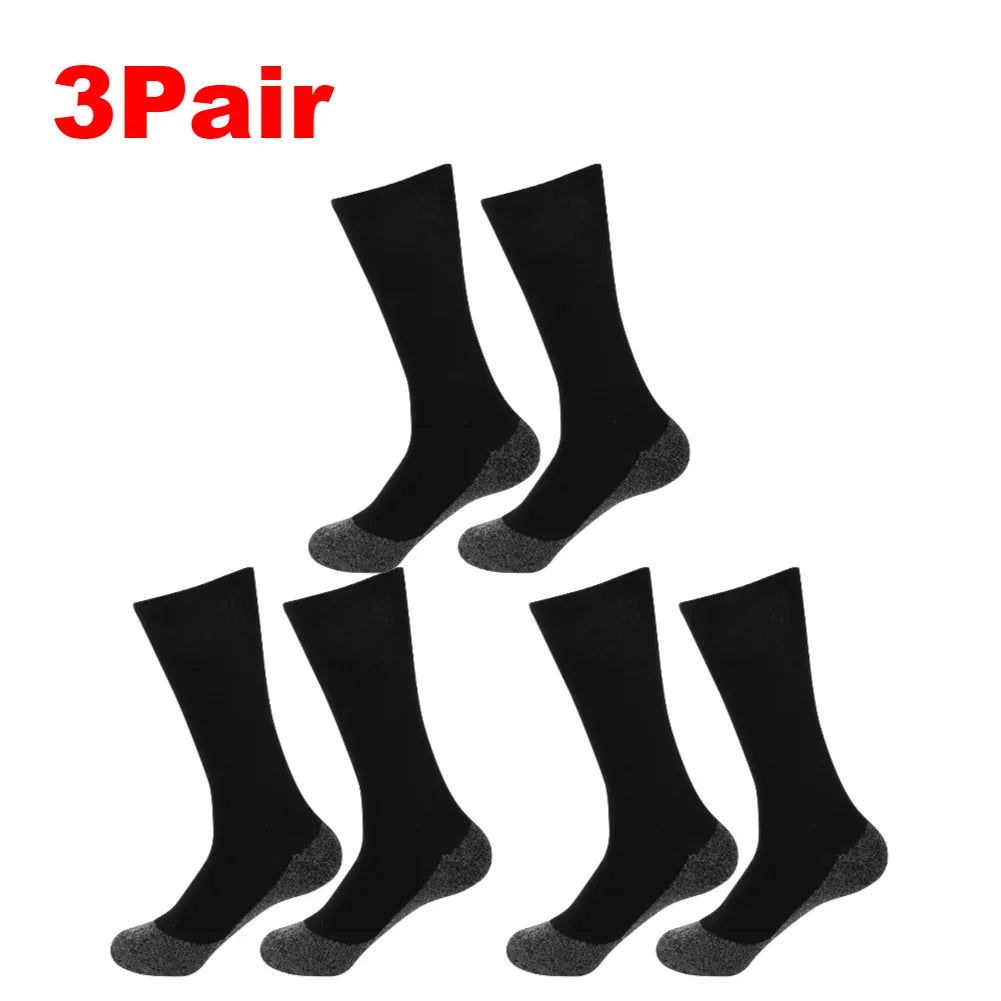 1-5Pairs Winter Self-Heating  Thermal Socks Soft Elastic Thicken Anti-Slipun