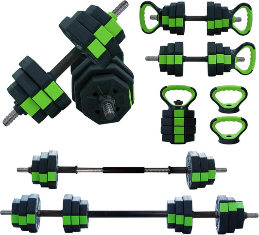 4 in 1 Adjustable Dumbbell 44lbs Weight Set