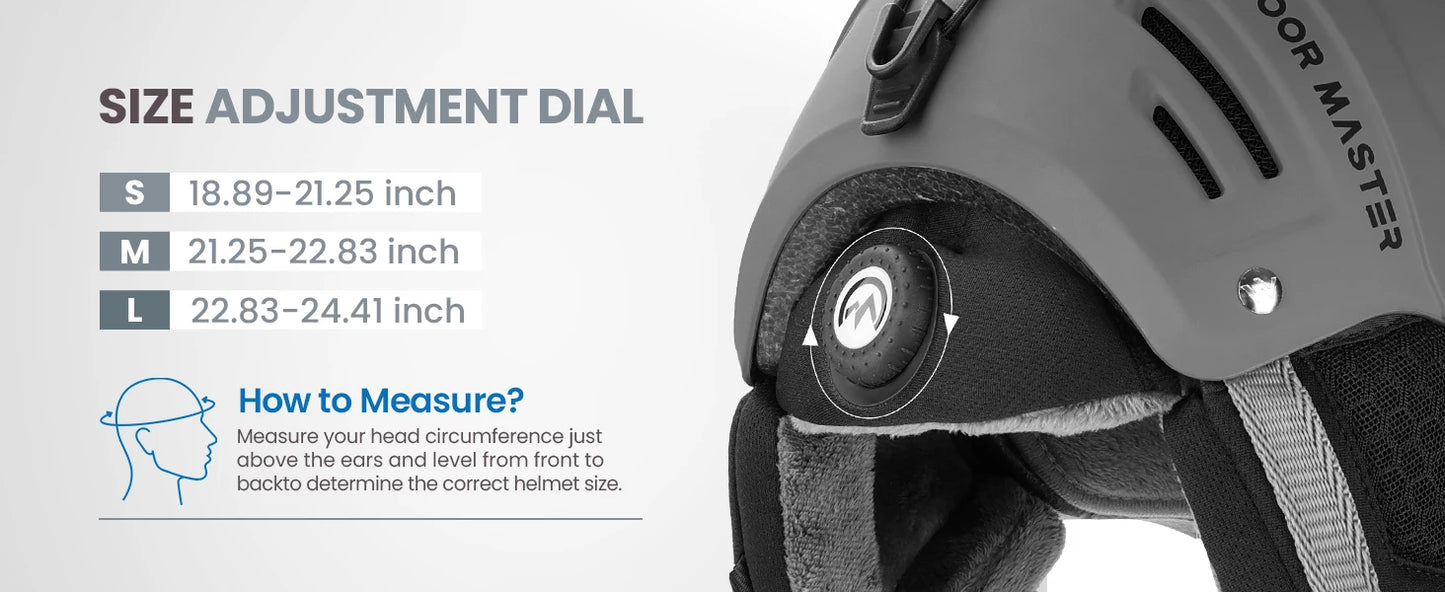 OutdoorMaster Kelvin II MIPS Snow Sport Helmet Snowboard Helmet skiing