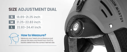 OutdoorMaster Kelvin II MIPS Snow Sport Helmet Snowboard Helmet skiing