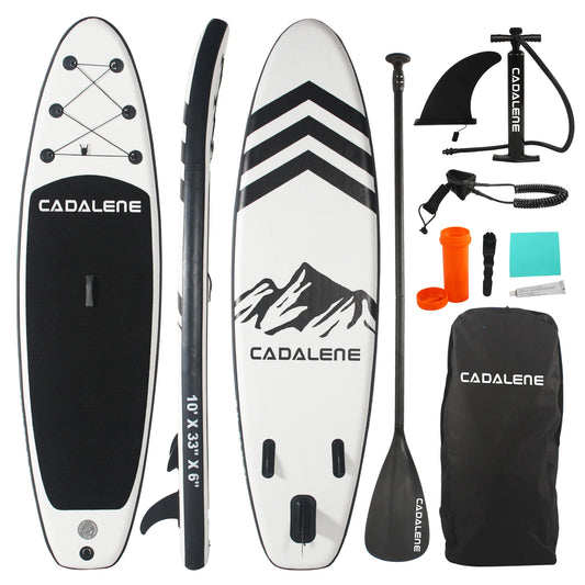 Inflatable Stand Up Paddle Board with SUP Accessories, Anti-Slip EVA Deck 10' Inflatable Paddle Boards for Adults