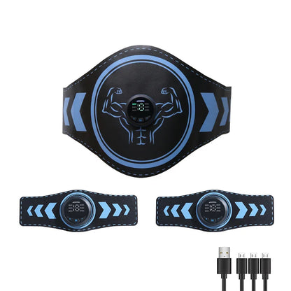 EMS Muscle Stimulator Abdominal Toner Belt ABS Trainer Wireless USB Recharge