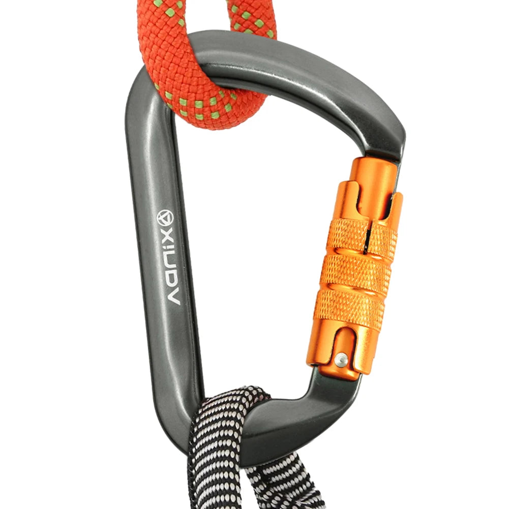 30kN D-Shaped  Heavy Duty Rock Climbing Carabiner