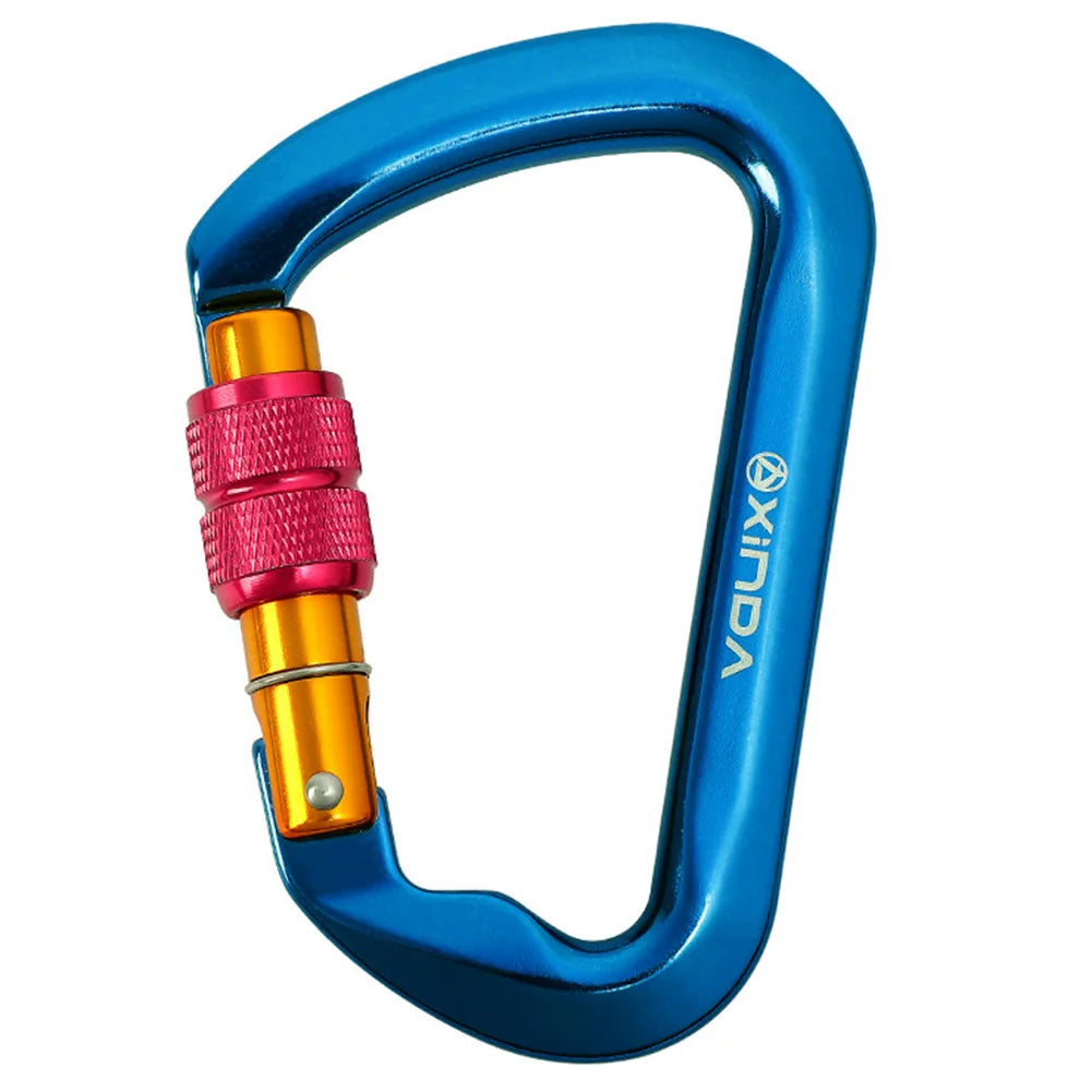 30kN Climbing Carabiner Heavy Duty D-Shaped  for Climbing Mountaineering Rappelling
