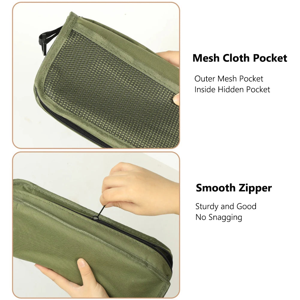 Outdoor Integrated Storage Chair with Mesh Bag Folding Backpack Stool