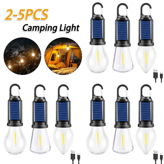2-5PCS Solar Powered LED Lighting Lantern