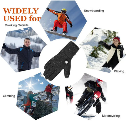 Heated  Waterproof Electric Heated Skiing Gloves