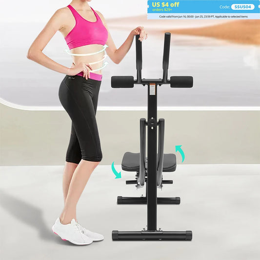 150kg/330lbs Abdominal Crunch Trainer Workout Machine Foldable