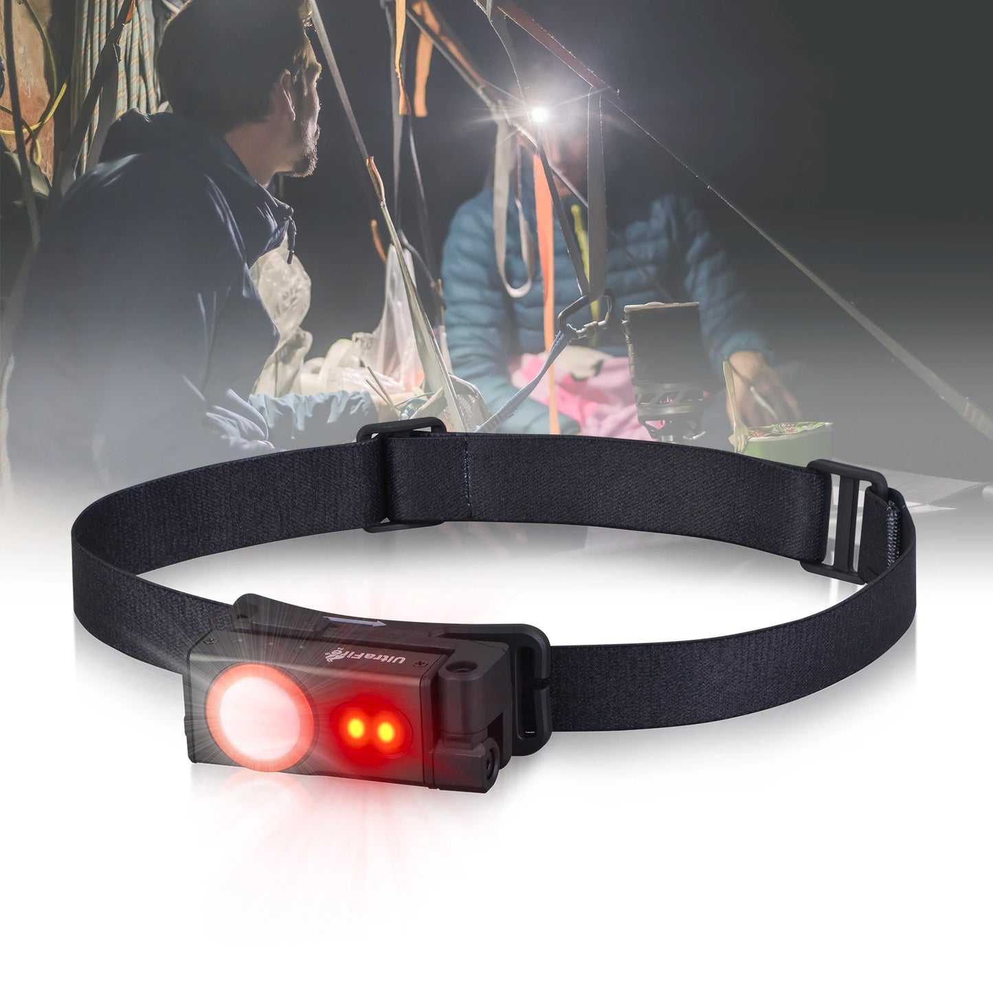Powerful EDC Headlamp with Red Light USB C Rechargeable Portable Fishing Camping Headlamp