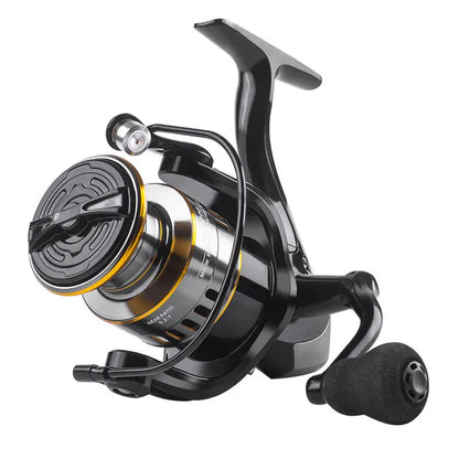 1 Piece Two-Hand Rotating Fishing Reel, He1000-7000 Series, 5.2:1 Gear Ratio, 22.05lb Extraction, Aluminum Alloy Body, Suitable for Freshwater and Saltwater