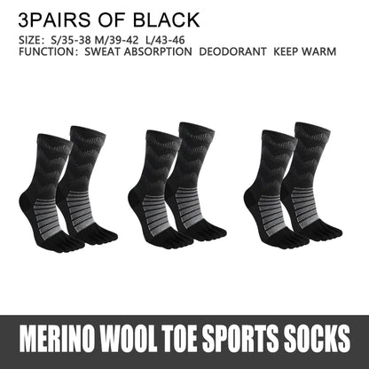 Merino Wool Thermal Socks for Men Moisture Wicking  Warm  Cushioning Compression Socks