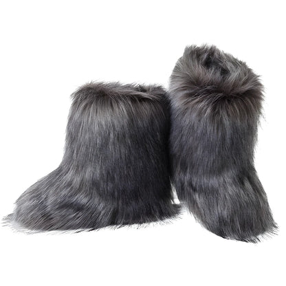 Women's Furry Warm Winter Boots,